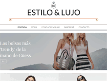 Tablet Screenshot of estiloylujo.com